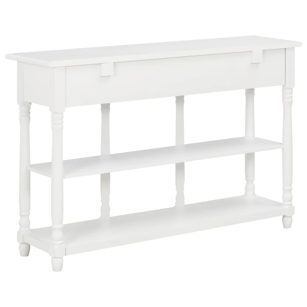 Avlastningsbord Konsollbord Vit 110x30x76 cm