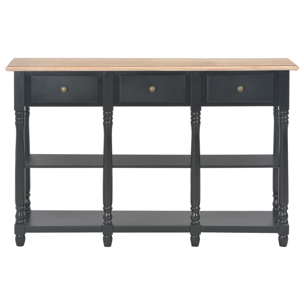 Avlastningsbord Konsollbord Svart 110x30x76 cm