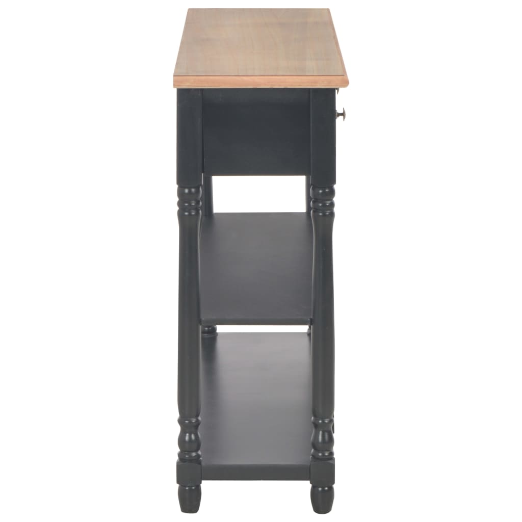 Avlastningsbord Konsollbord Svart 110x30x76 cm