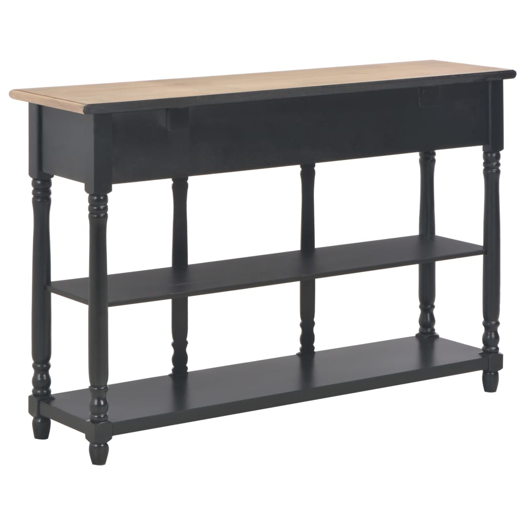 Avlastningsbord Konsollbord Svart 110x30x76 cm