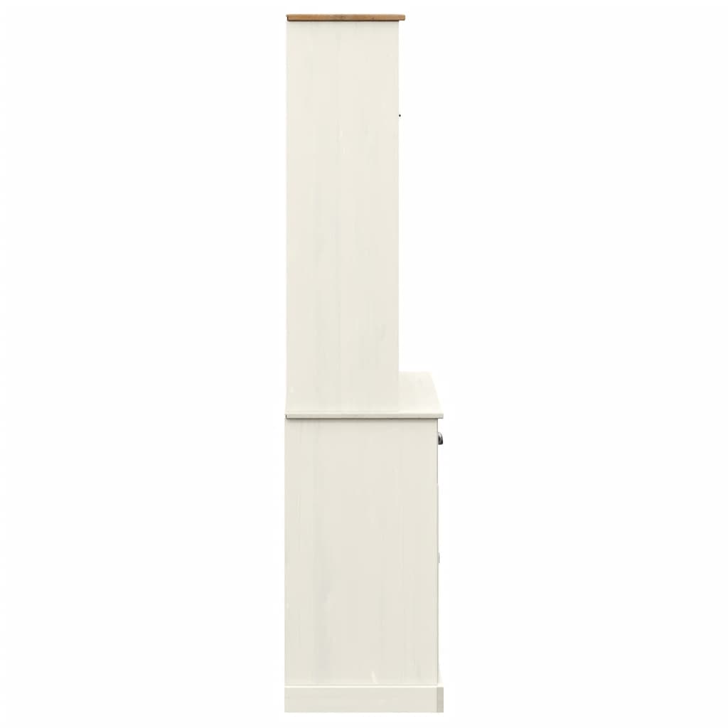Skåp Vit VIGO 78x40x175 cm massiv furu