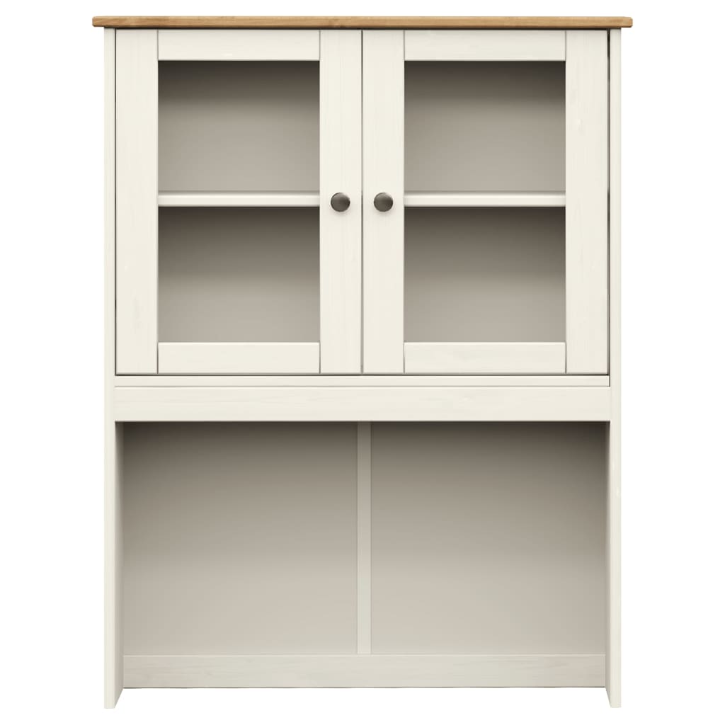 Skåp Vit VIGO 78x40x175 cm massiv furu