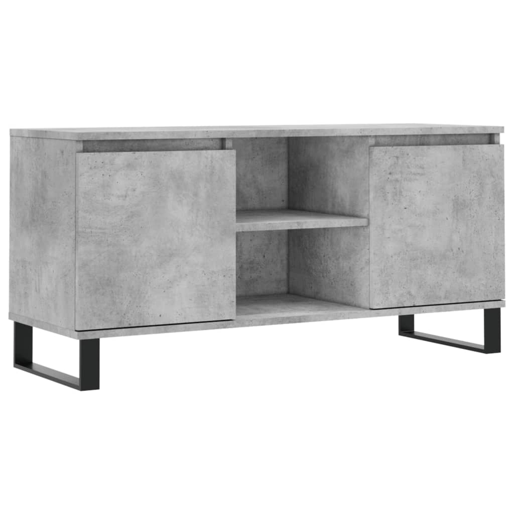 Tv-bänk Betonggrå 104x35x50 cm