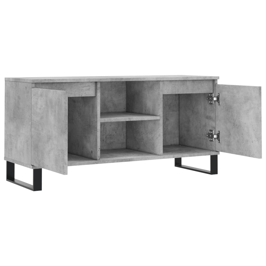 Tv-bänk Betonggrå 104x35x50 cm