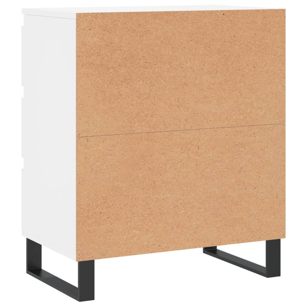 Byrå vit 60x35x70 cm konstruerat trä