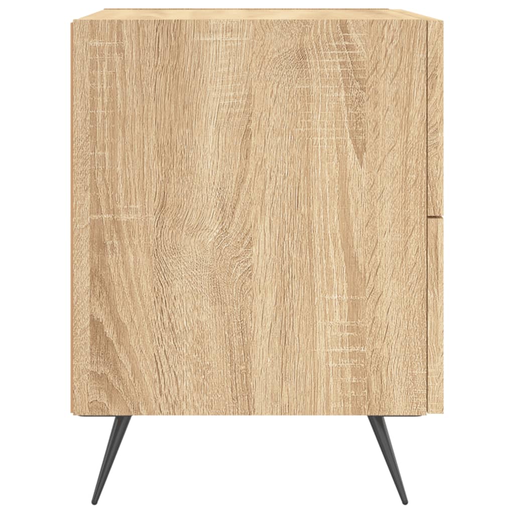 Sängbord 2 st sonoma-ek 40x35x47,5 cm konstruerat trä