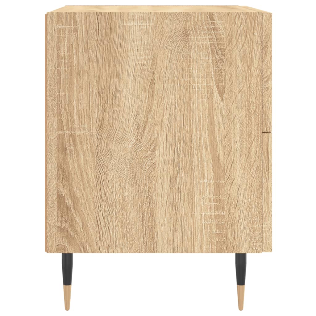 Sängbord 2 st sonoma-ek 40x35x47,5 cm konstruerat trä