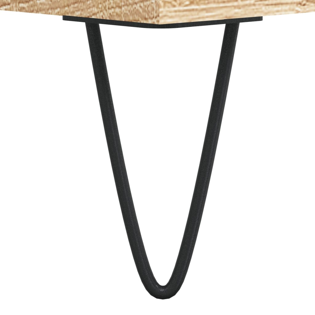Sängbord 2 st sonoma-ek 40x35x47,5 cm konstruerat trä