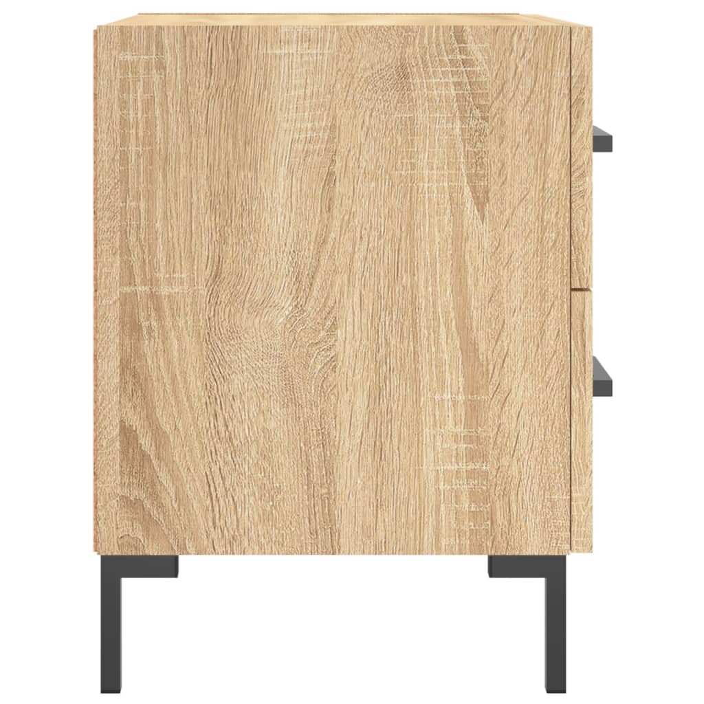 Sängbord 2 st sonoma-ek 40x35x47,5 cm konstruerat trä