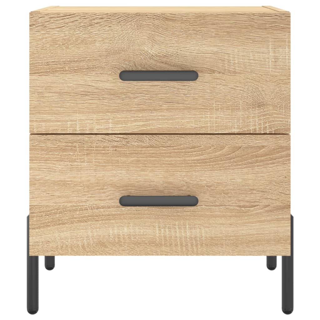 Sängbord 2 st sonoma-ek 40x35x47,5 cm konstruerat trä