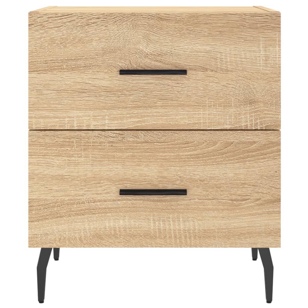 Sängbord 2 st sonoma-ek 40x35x47,5 cm konstruerat trä