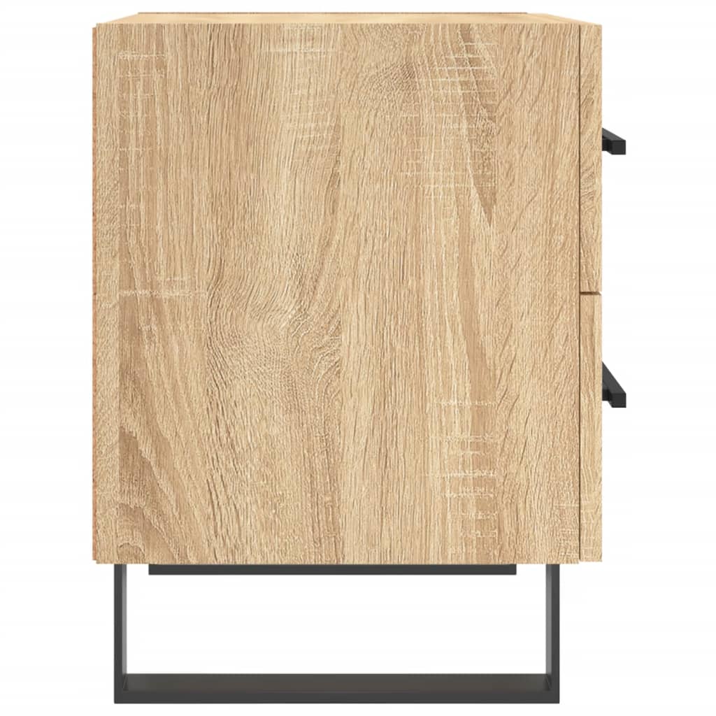 Sängbord 2 st sonoma-ek 40x35x47,5 cm konstruerat trä