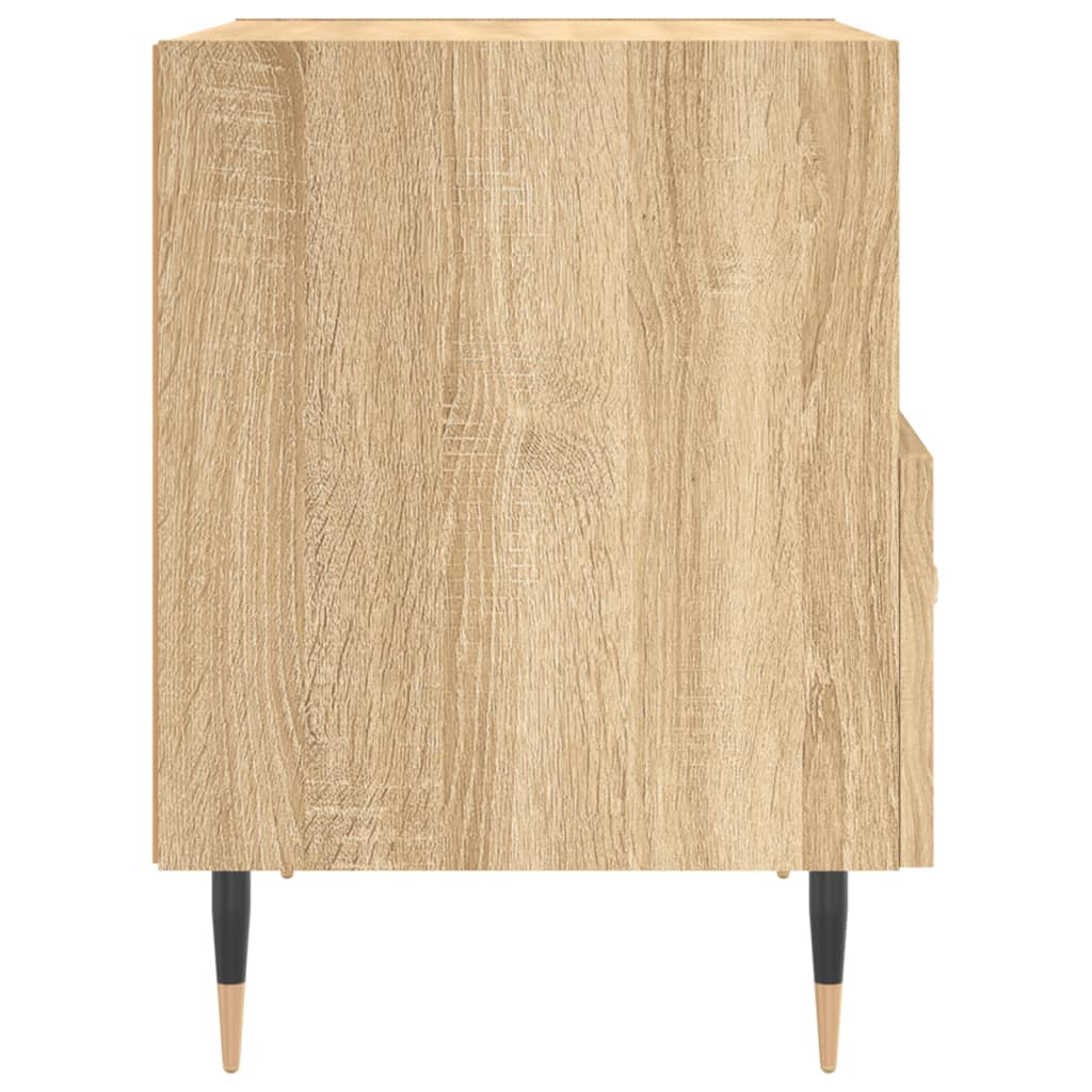 Sängbord 2 st sonoma-ek 40x35x47,5 cm konstruerat trä