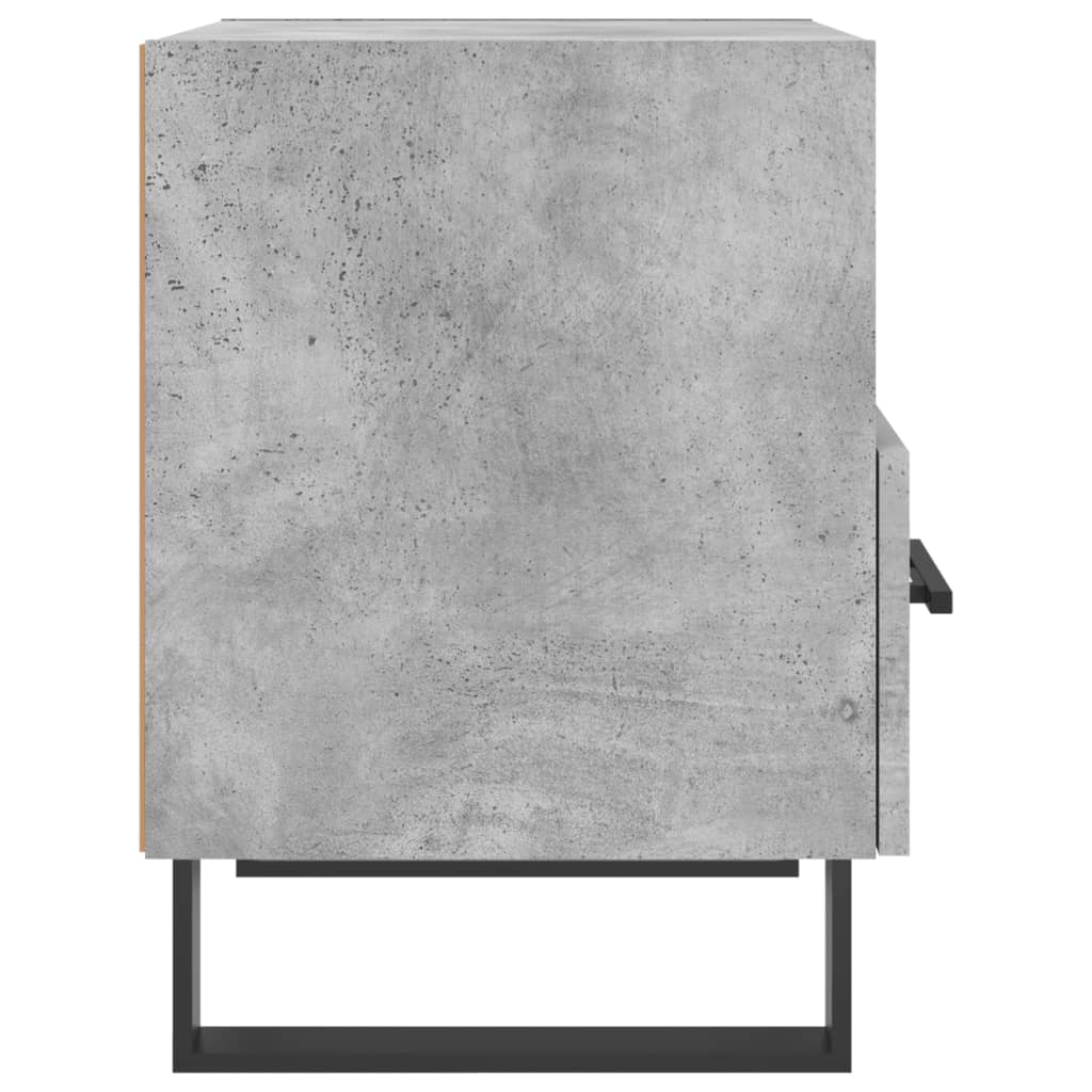 Sängbord 2 st betonggrå 40x35x47,5 cm konstruerat trä