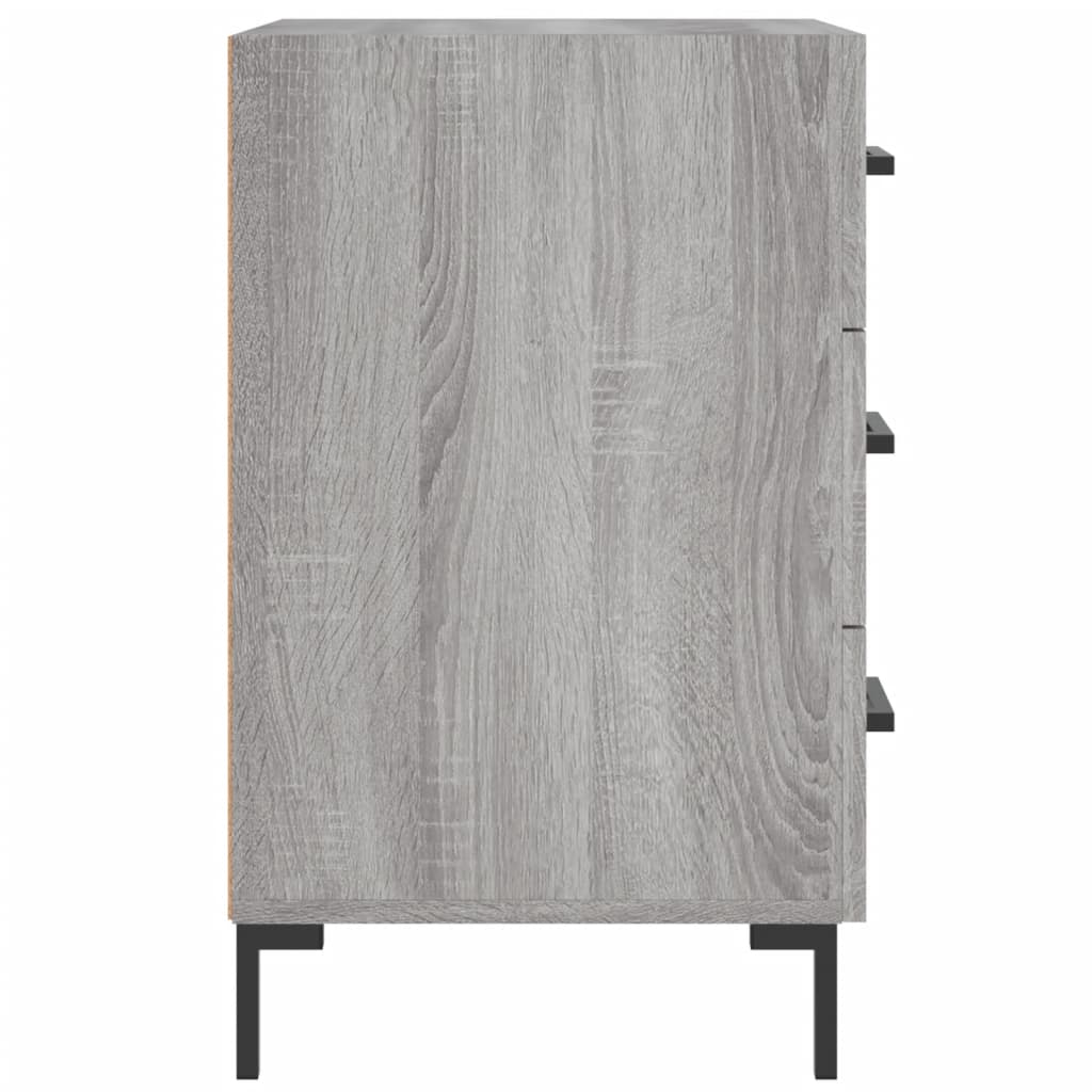 Sängbord Nattduksbord Sonoma Grå Ek 40x40x66 cm
