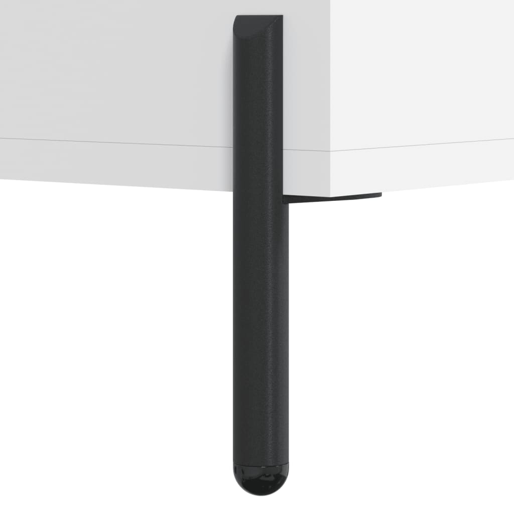 Sängbord Nattduksbord Vit 40x40x66 cm