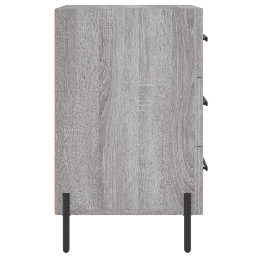 Sängbord Nattduksbord Sonoma Grå Ek 40x40x66 cm