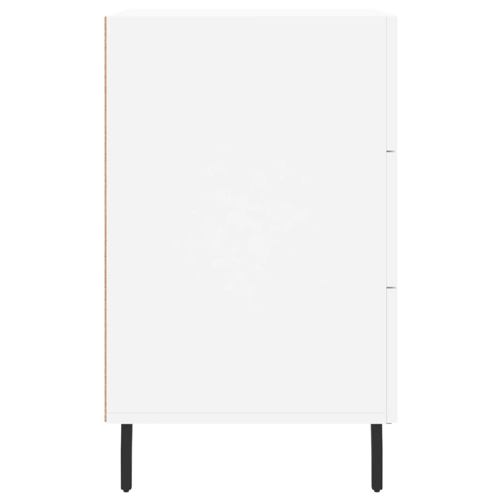 Sängbord Nattduksbord Vit 40x40x66 cm