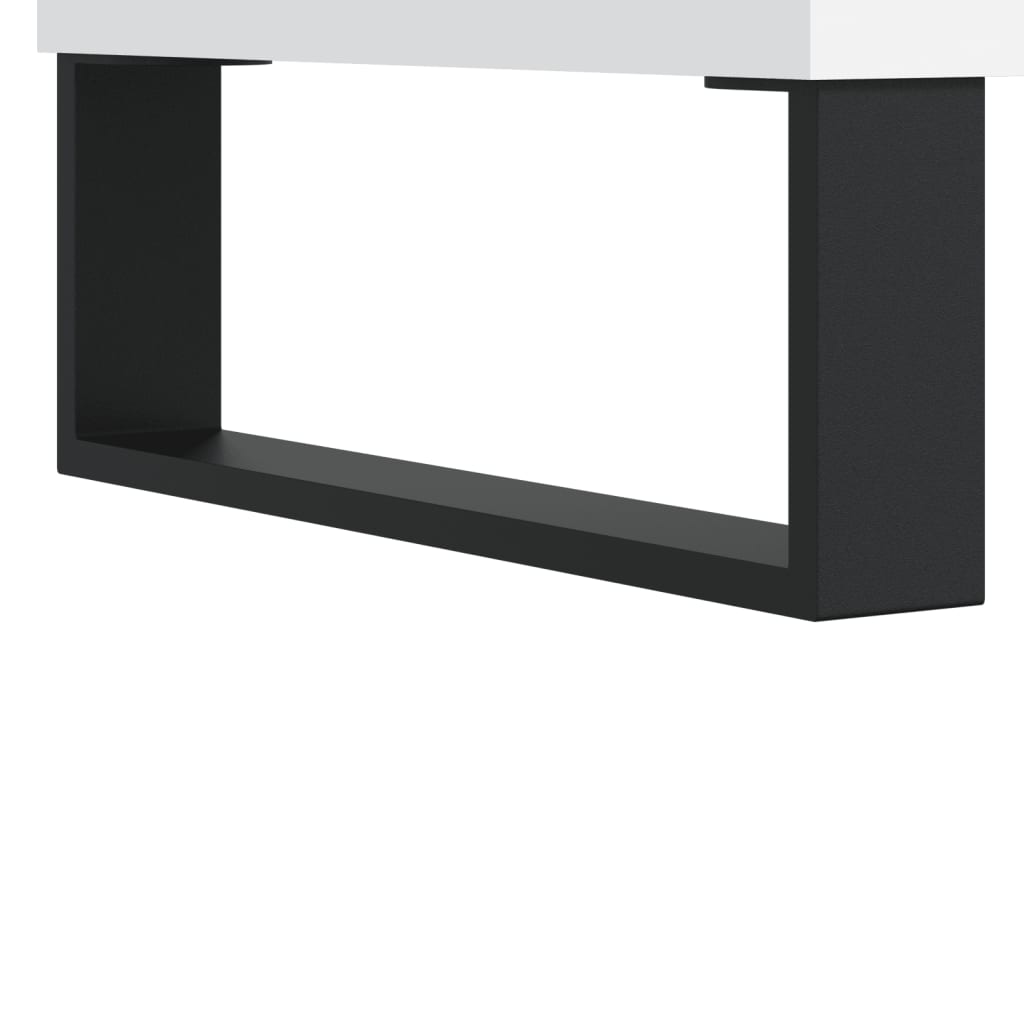 Sängbord Nattduksbord Vit 40x40x66 cm