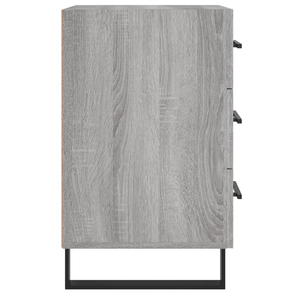 Sängbord Nattduksbord Sonoma Grå Ek 40x40x66 cm