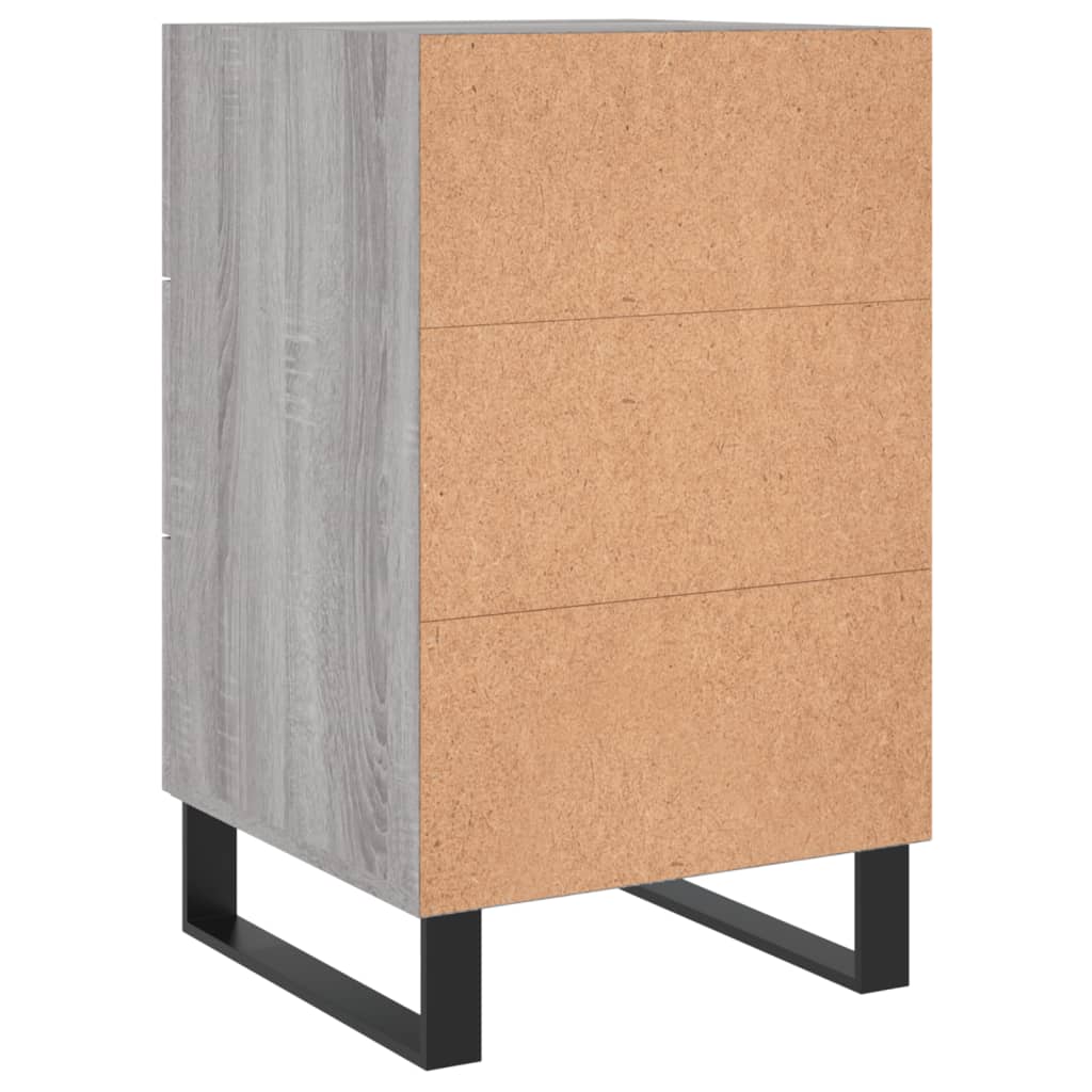 Sängbord Nattduksbord Sonoma Grå Ek 40x40x66 cm