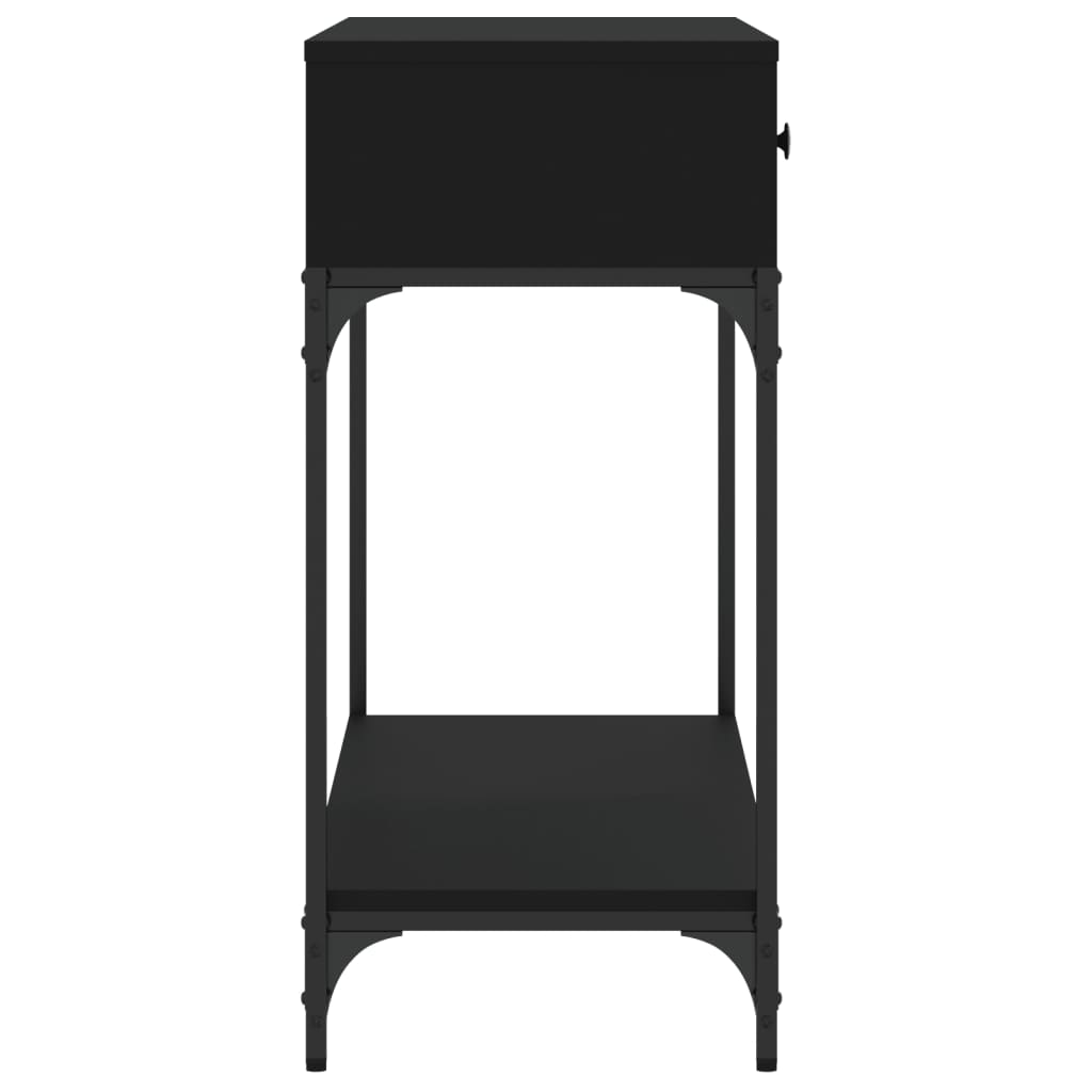 Avlastningsbord Konsollbord Svart 100x34,5x75 cm