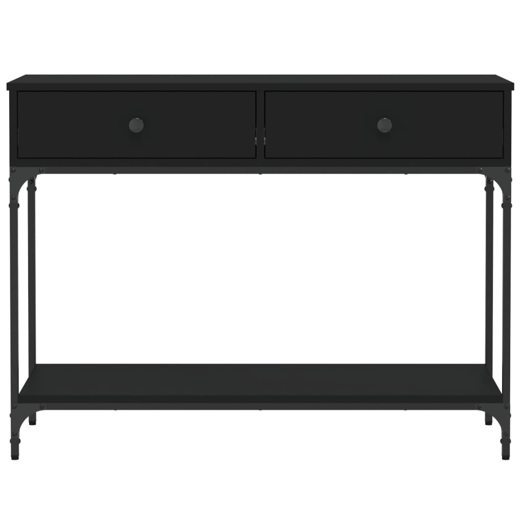 Avlastningsbord Konsollbord Svart 100x34,5x75 cm