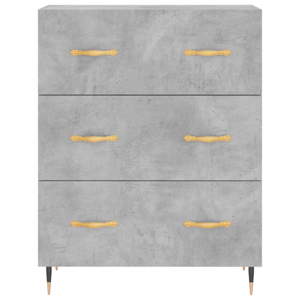 Skåp Betonggrå 69,5x34x180 cm