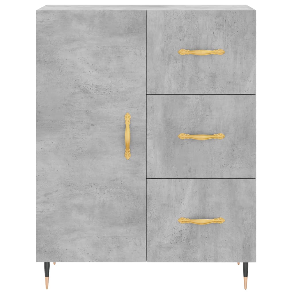 Skåp Betonggrå 69,5x34x180 cm