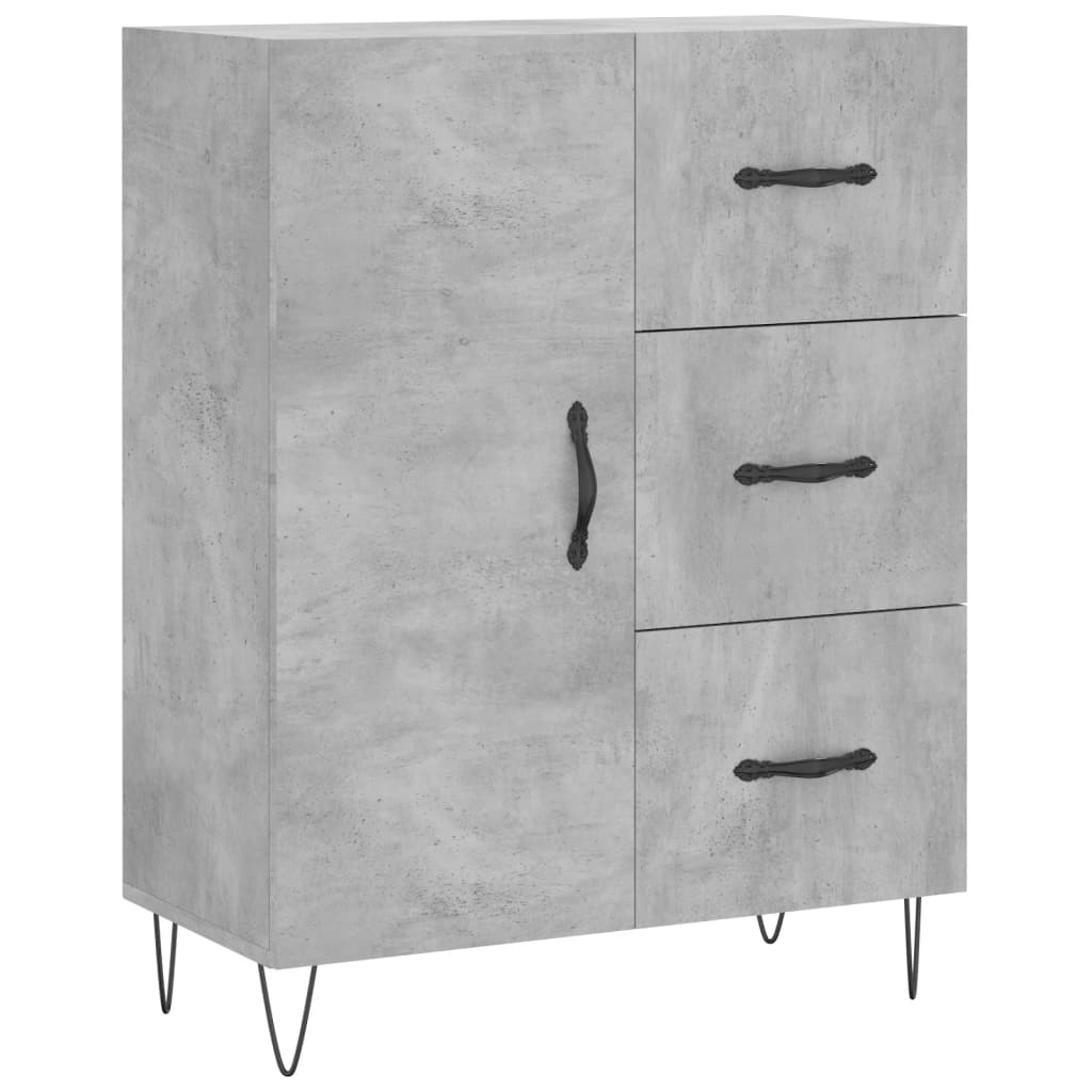 Skåp Betonggrå 69,5x34x180 cm