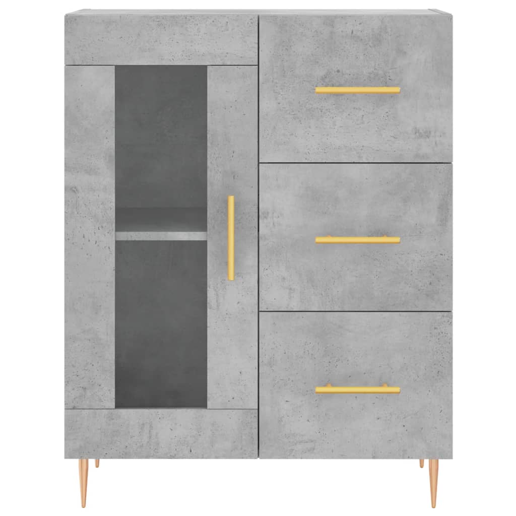 Skåp Betonggrå 69,5x34x180 cm