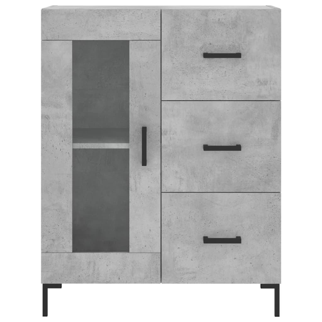 Skåp Betonggrå 69,5x34x180 cm