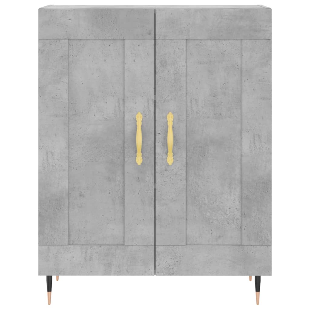 Skåp Betonggrå 69,5x34x180 cm