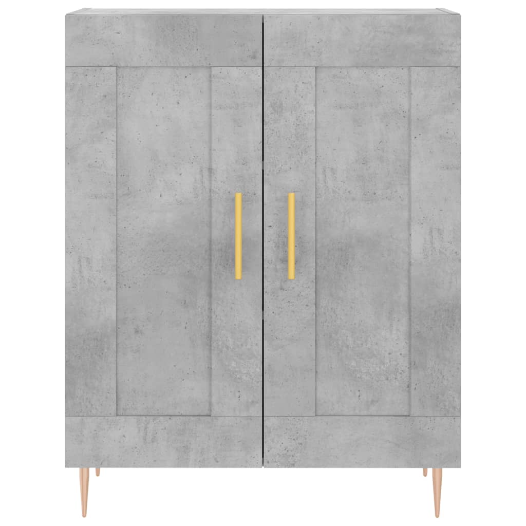 Skåp Betonggrå 69,5x34x180 cm