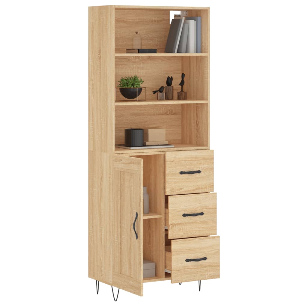 Skåp Sonoma Ek 69,5x34x180 cm