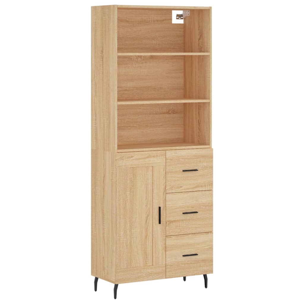 Skåp Sonoma Ek 69,5x34x180 cm