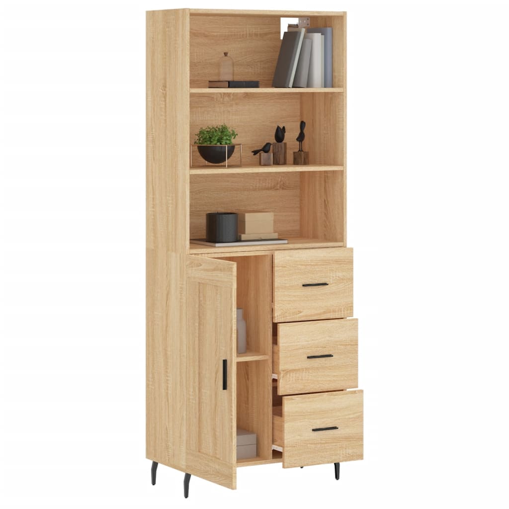 Skåp Sonoma Ek 69,5x34x180 cm