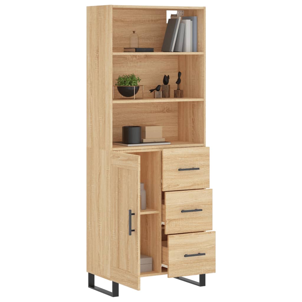 Skåp Sonoma Ek 69,5x34x180 cm