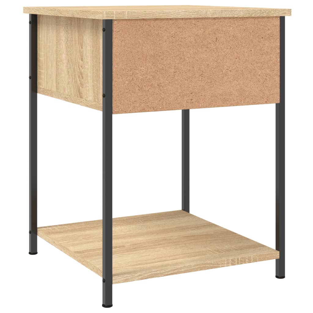 Sängbord 2 st sonoma-ek 44x45x58 cm konstruerat trä