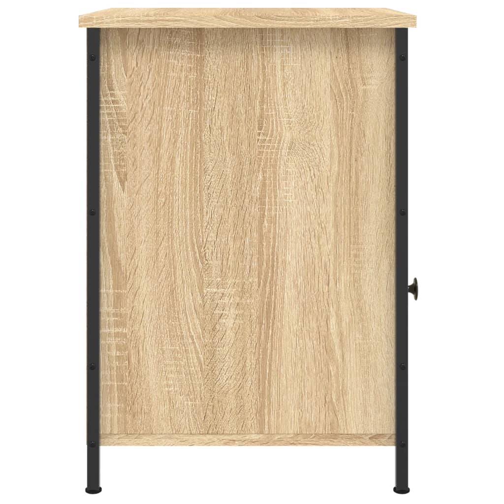 Sängbord 2 st sonoma-ek 40x42x60 cm konstruerat trä