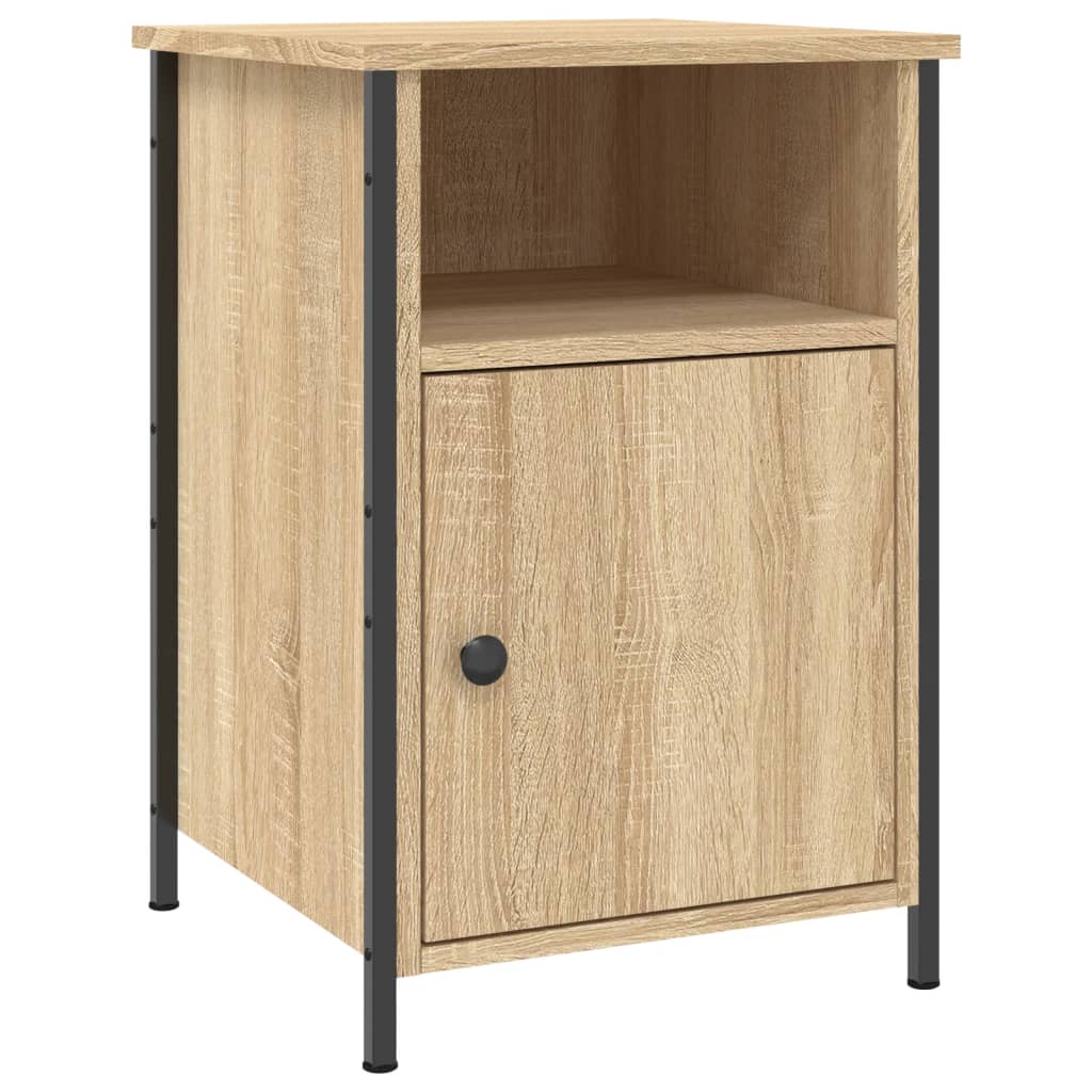 Sängbord 2 st sonoma-ek 40x42x60 cm konstruerat trä