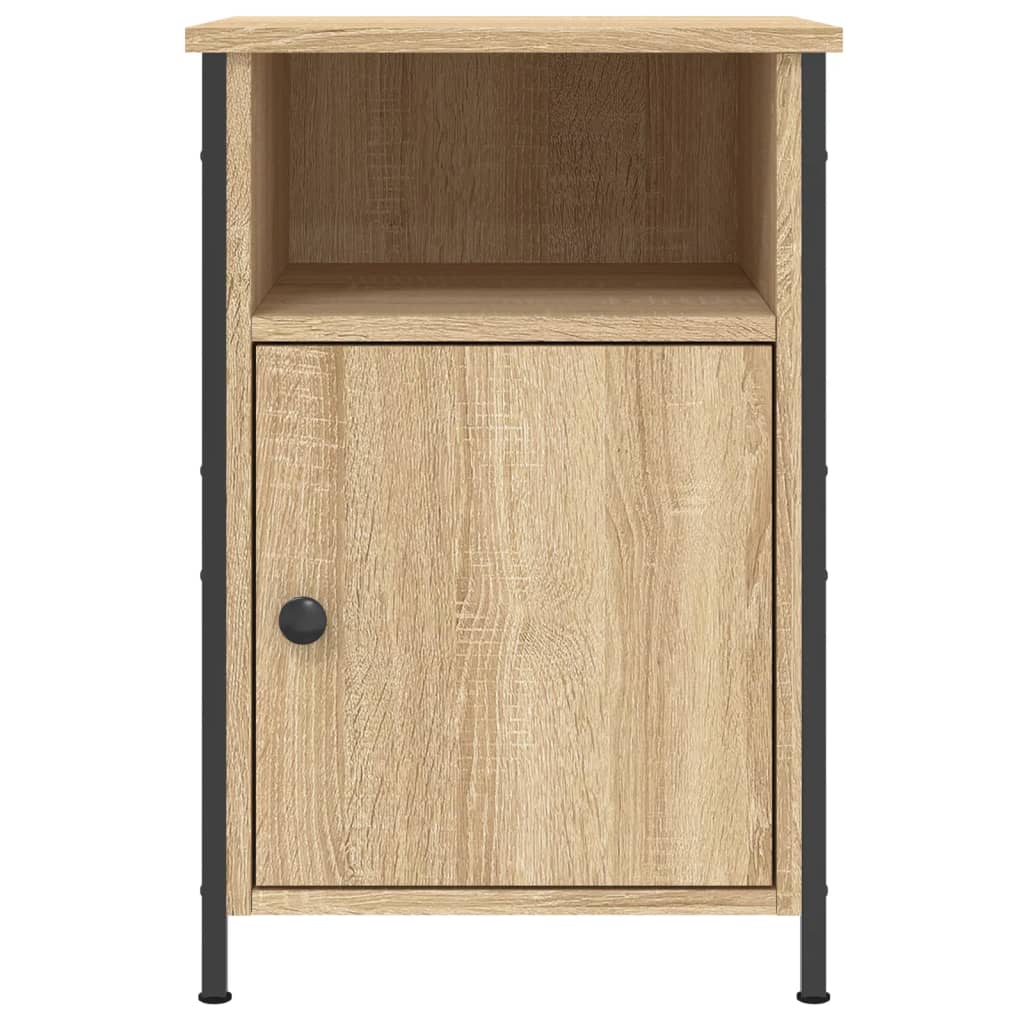 Sängbord 2 st sonoma-ek 40x42x60 cm konstruerat trä