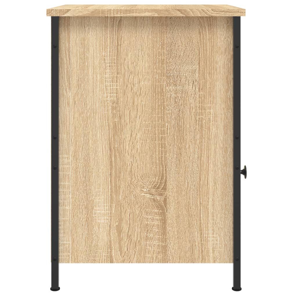 Sängbord 2 st sonoma-ek 40x42x60 cm konstruerat trä