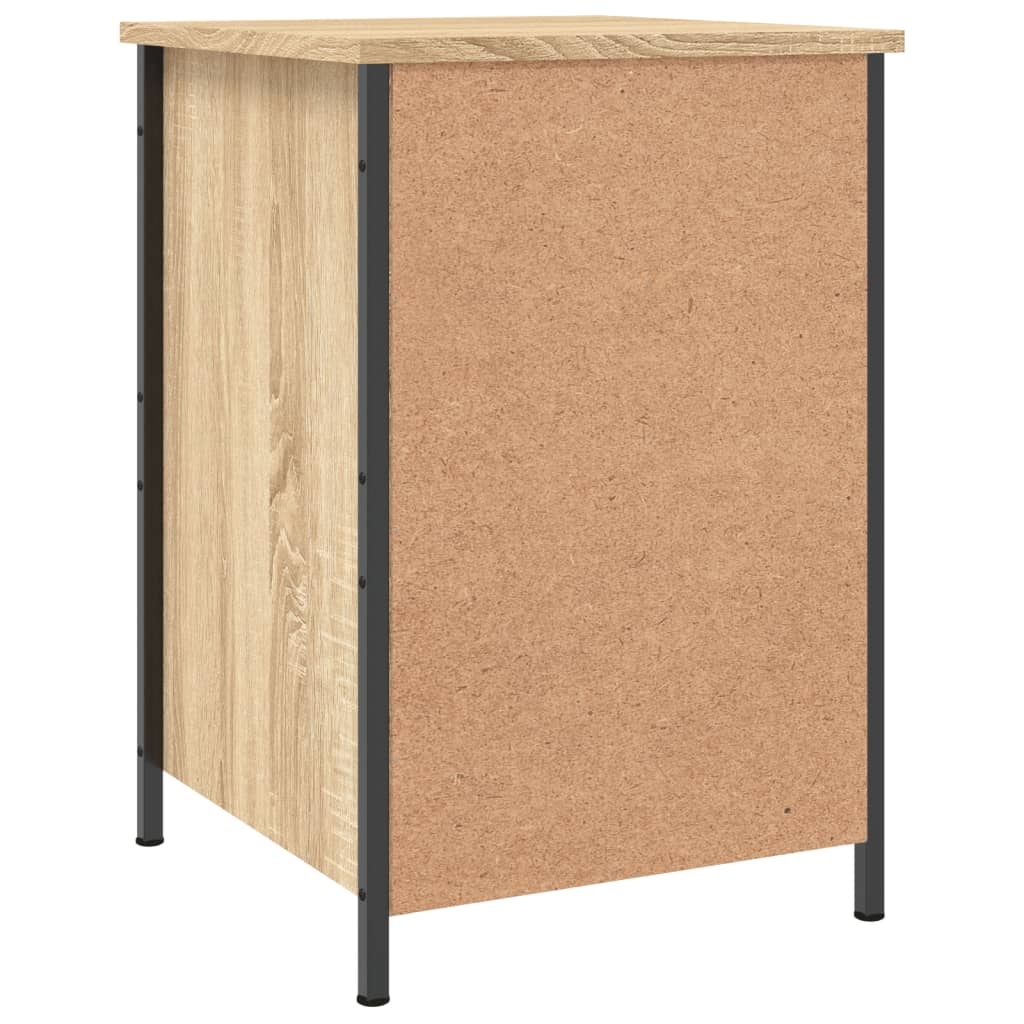 Sängbord 2 st sonoma-ek 40x42x60 cm konstruerat trä
