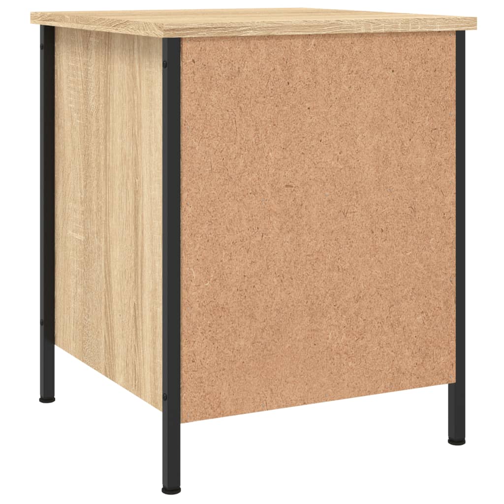 Sängbord 2 st sonoma-ek 40x42x50 cm konstruerat trä