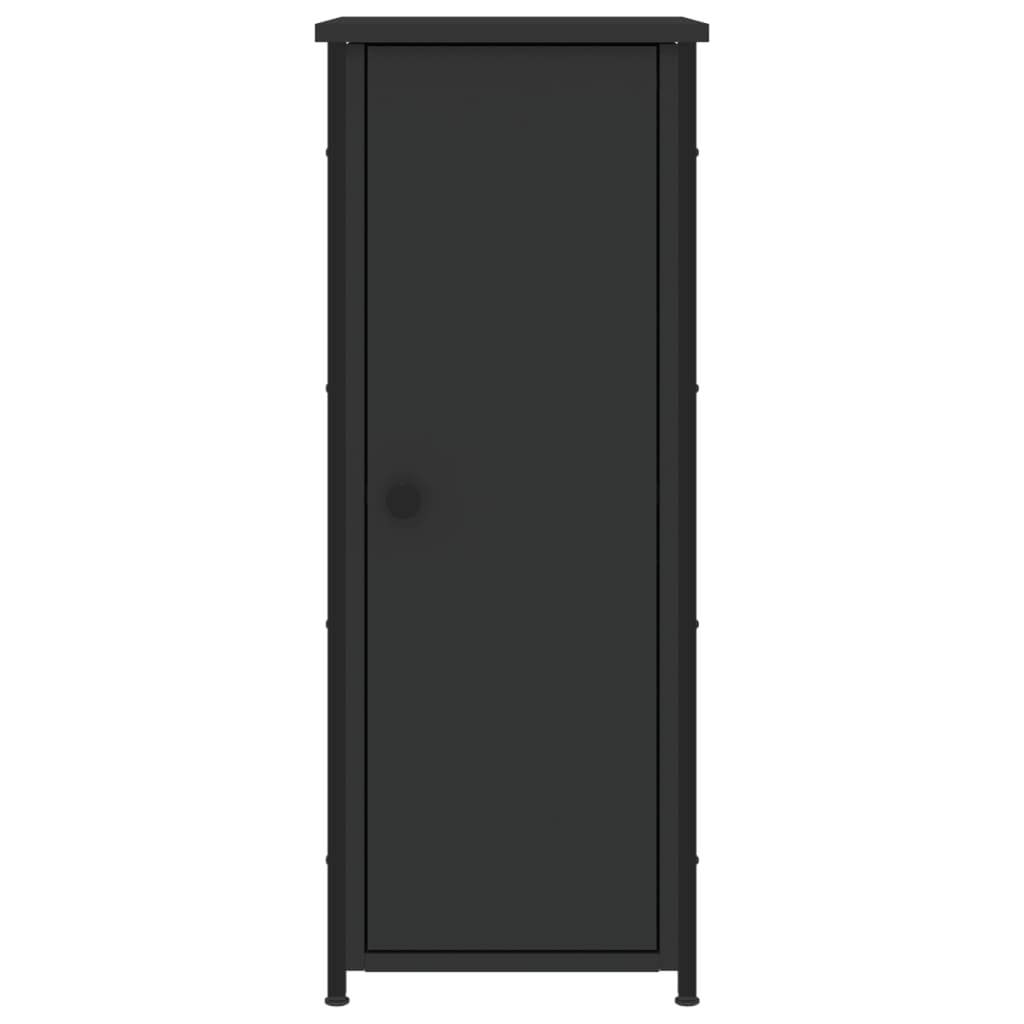 Sängbord 2 st svart 32x42x80 cm konstruerat trä