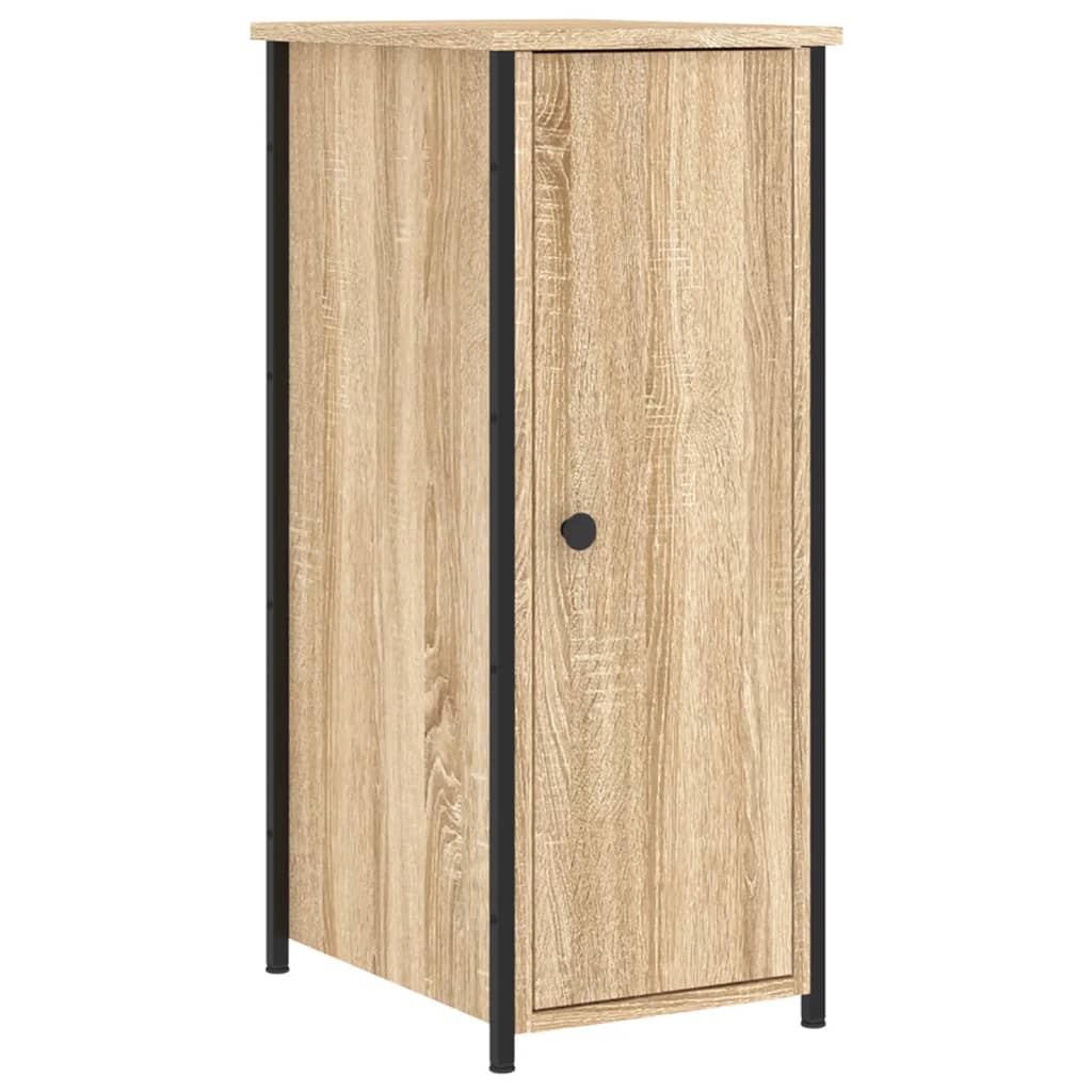 Sängbord 2 st sonoma-ek 32x42x80 cm konstruerat trä