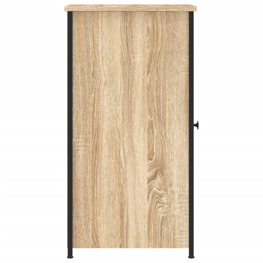 Sängbord 2 st sonoma-ek 32x42x80 cm konstruerat trä