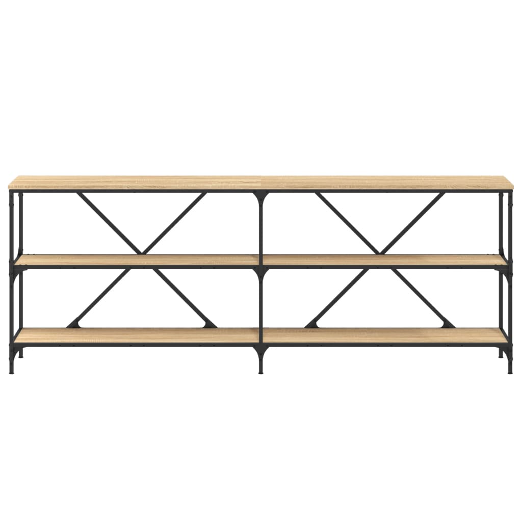 Avlastningsbord Konsollbord Sonoma Ek 200x30x75 cm järn