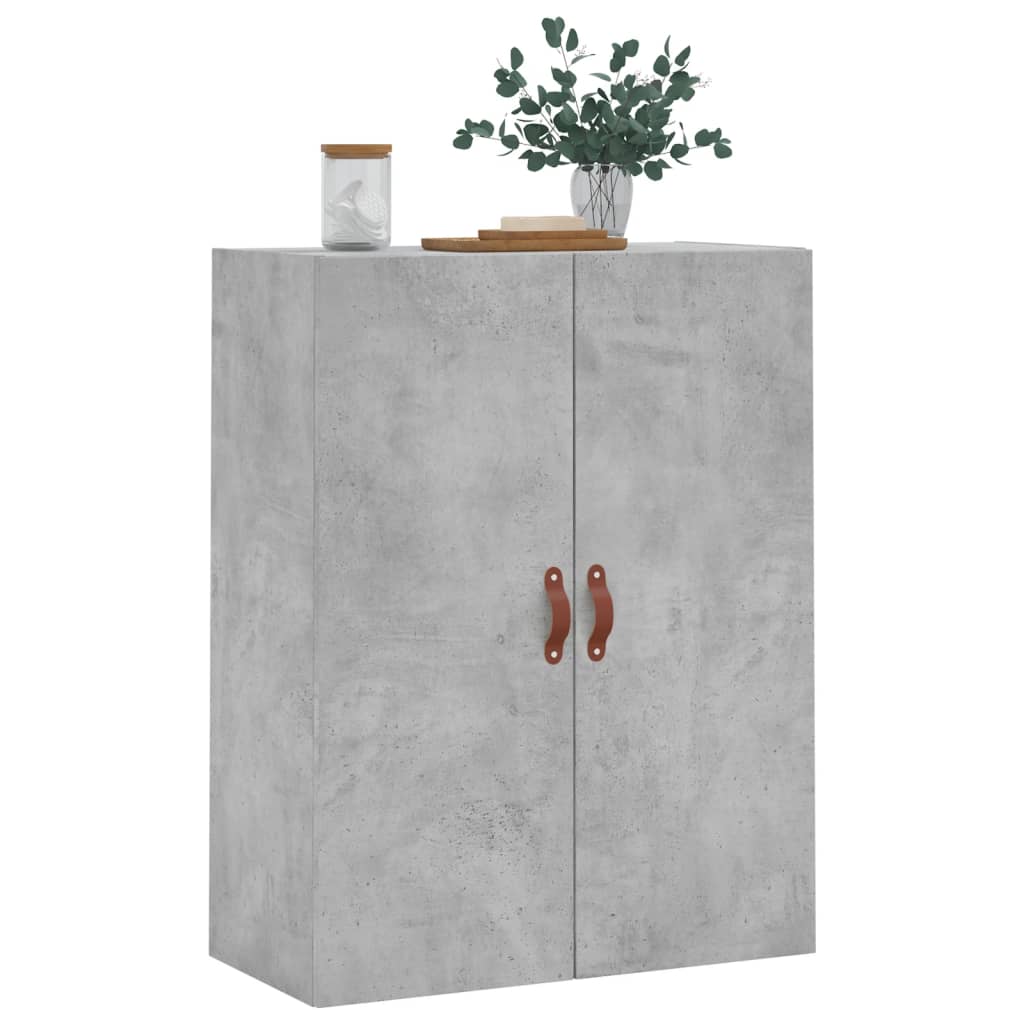 Väggskåp Betonggrå 69,5x34x90 cm